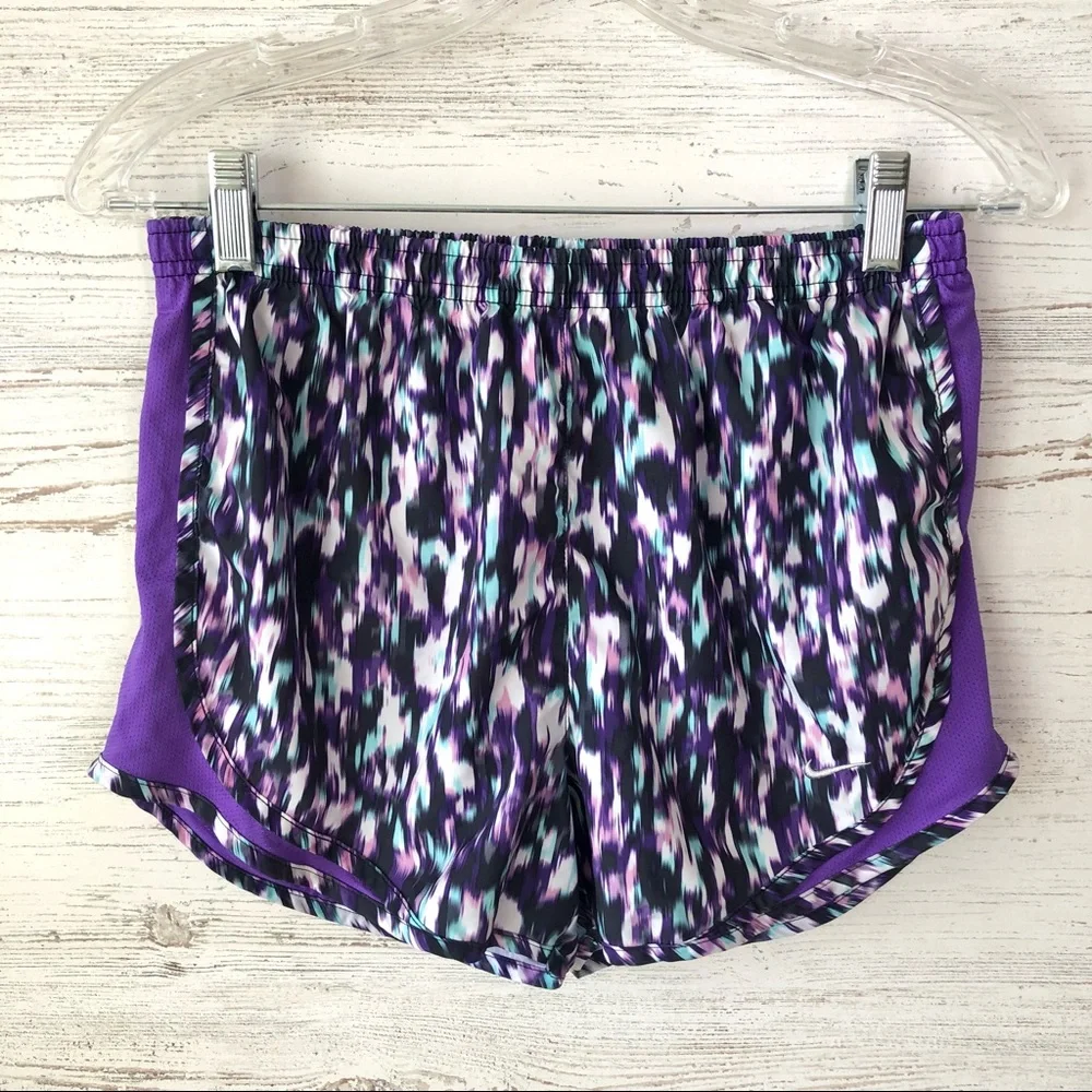 *3/$20* NIKE Dri-Fit Abstract Watercolor Animal Print Tempo Shorts S